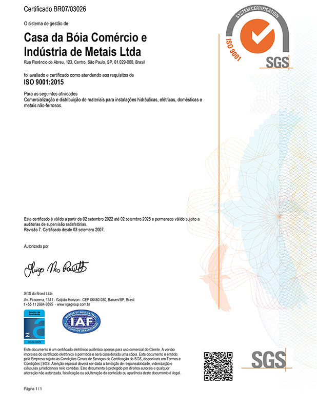 Certificado ISO 9001